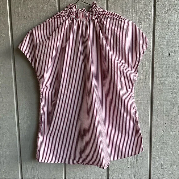 Tuckernuck Pomander Place Red Stripe Rae Blouse Size S - Picture 6 of 9